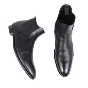 TO BOOT NEW YORK Charleston Black Calf Chelsea Boot Leather Minimal Quiet Luxury
